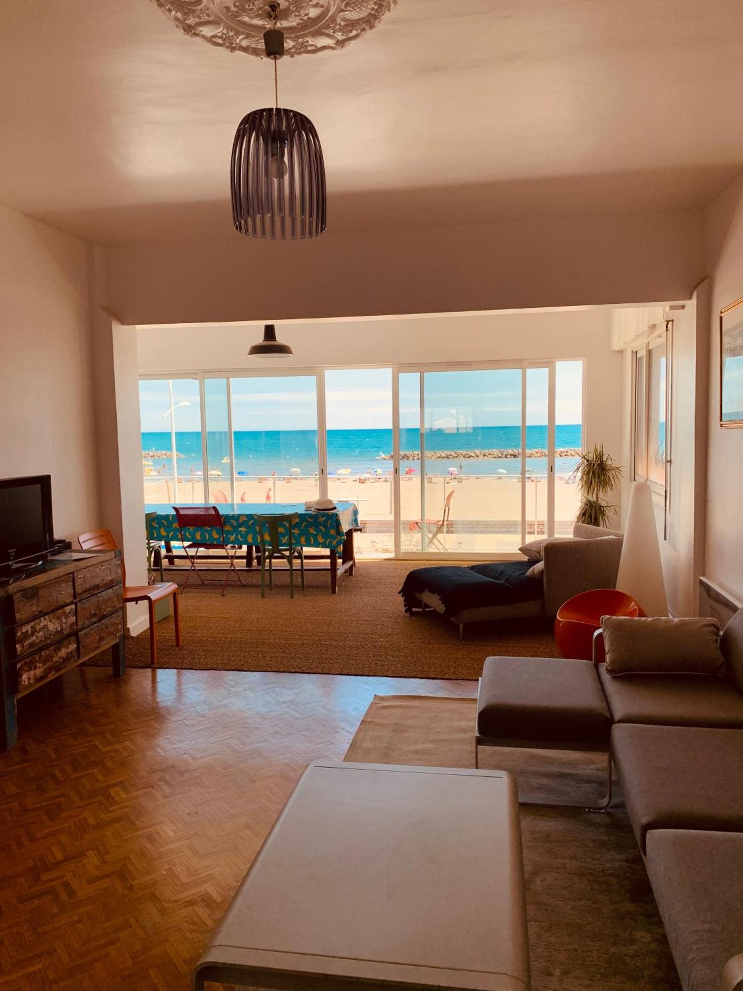 Bel Appart Vue Mer Valras-Plage Bagian luar foto